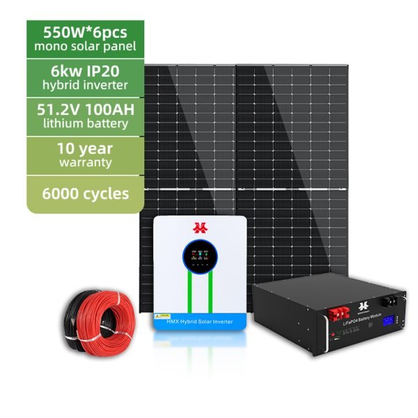 Residencial solar 6.2kw5kwh