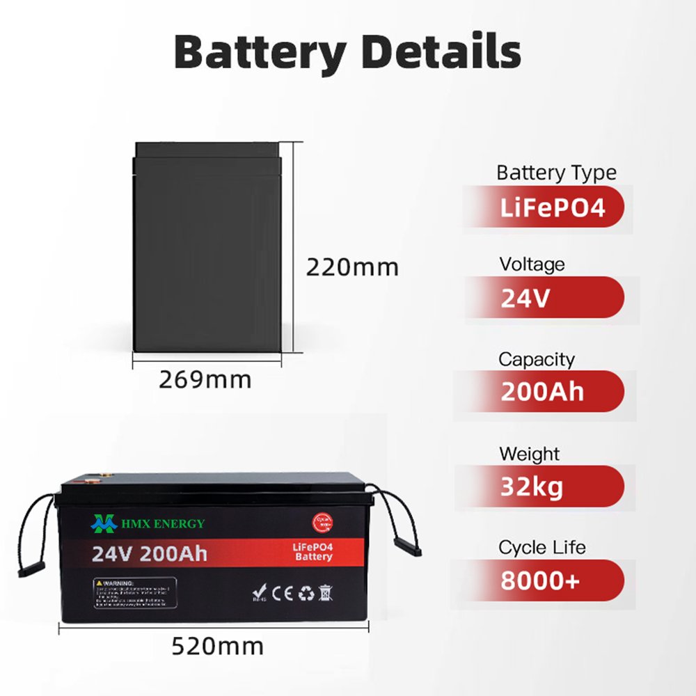 24v 200ah lifepo4 battery 