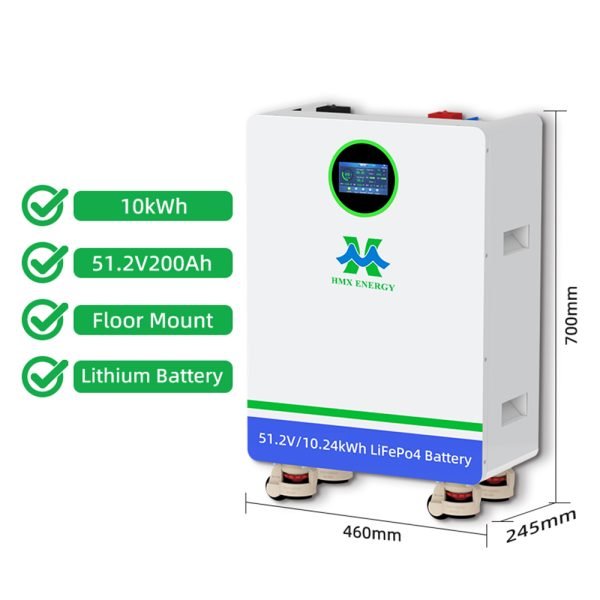 51.2v 10kWh floor standing lithium battery 2