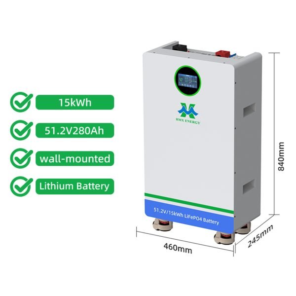 51.2v 5kWh wall mounted lithium battery 2