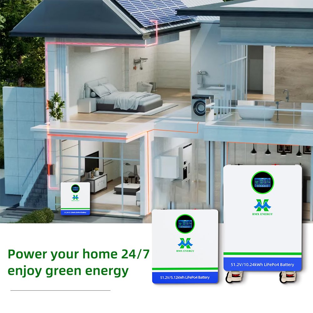 51.2v 5kWh wall mounted lithium battery 6
