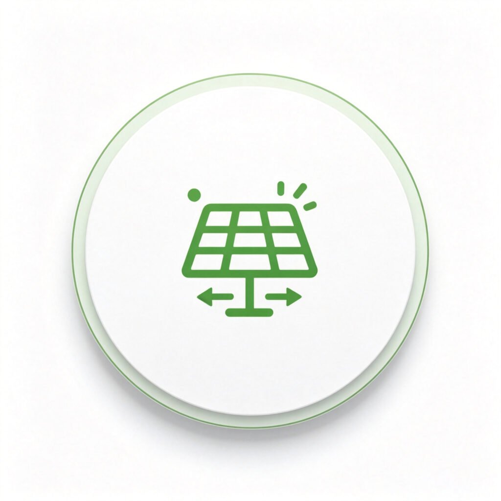 battery storage black start: Icon representing backup power supply for critical loads