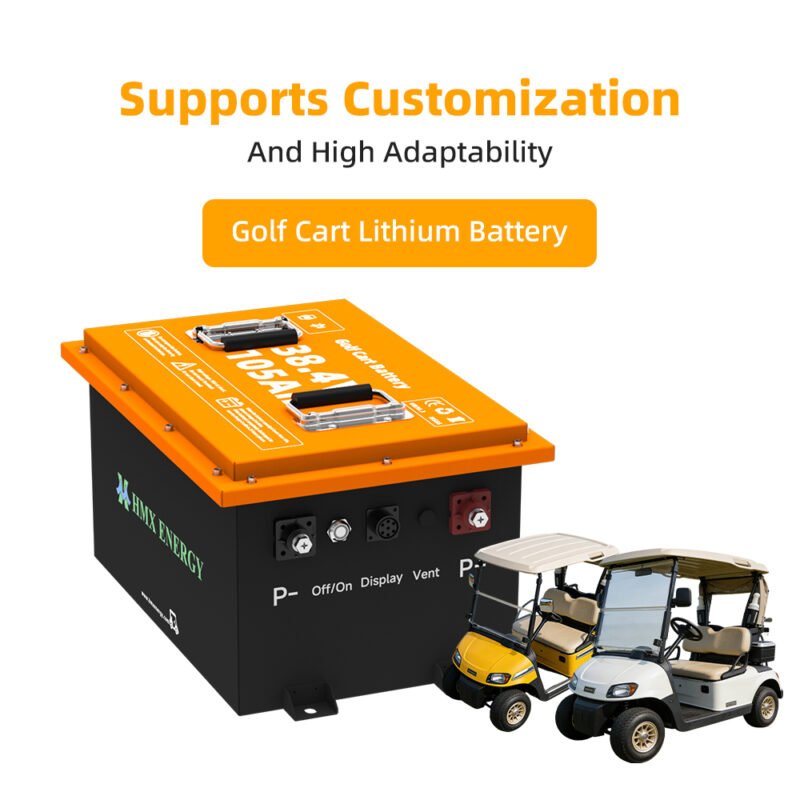 38.4V rechargeable golf cart battery power pack