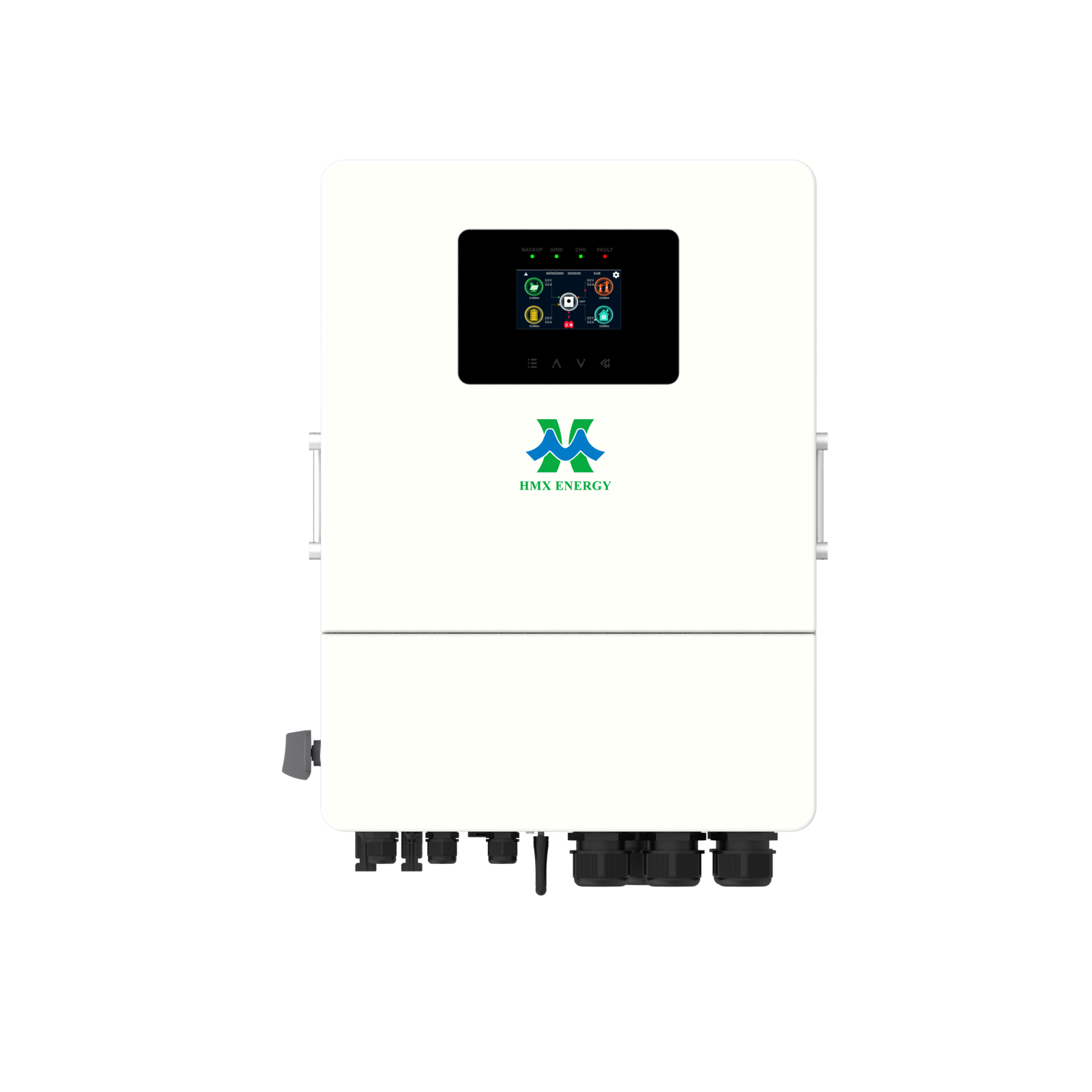 Accessory kit for IP65 48V solar inverter, mounting brackets and waterproof cable connectors