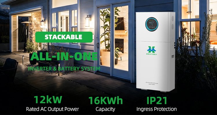 Alles-in-één 12kW 16kWh zonne-energieopslagsysteem met grade-A LiFePO4-cellen