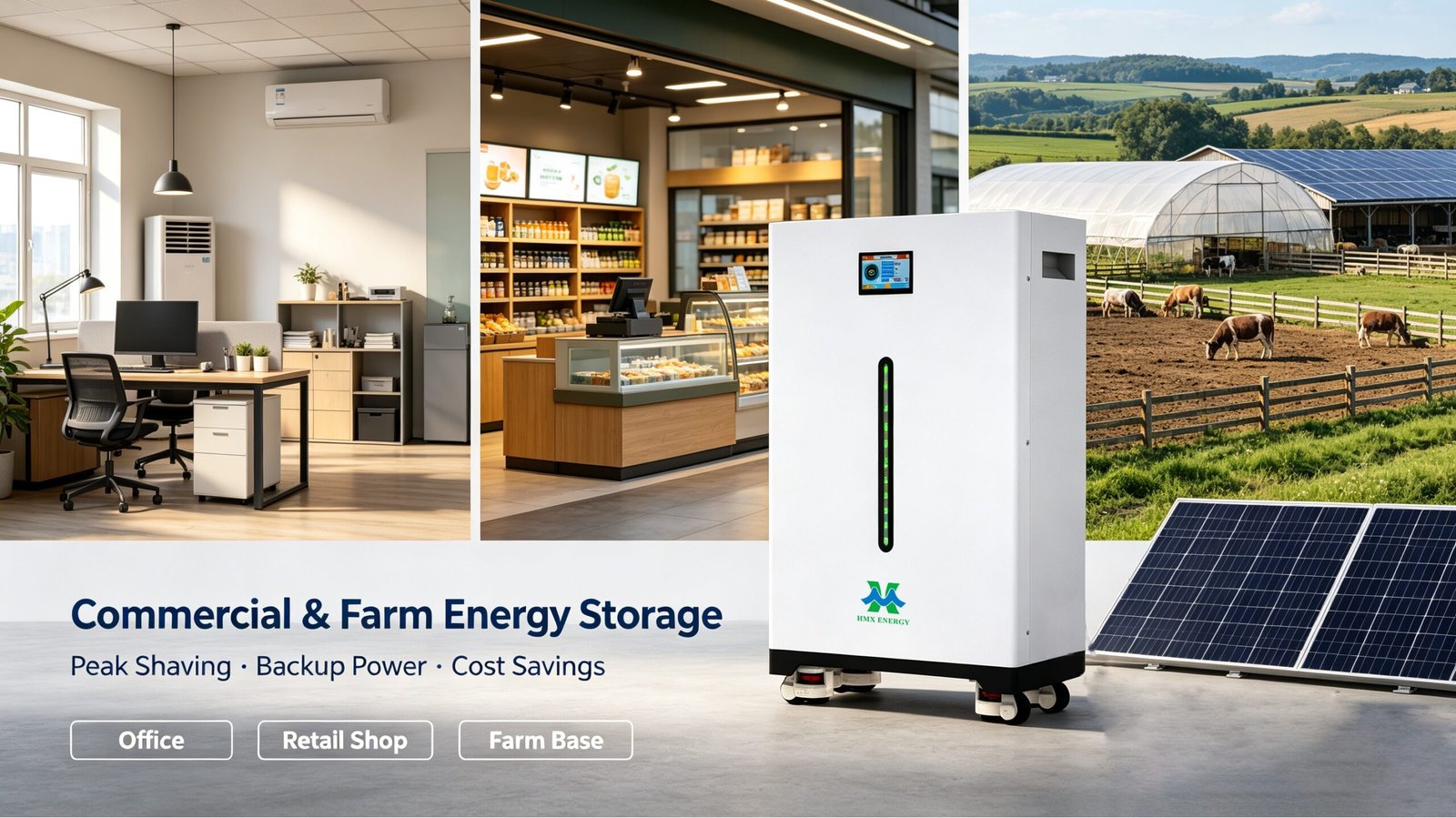 Commercial energy storage 51.2V 314Ah LiFePO4 battery for business power backup