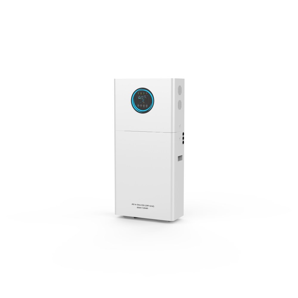 Commercial industrial all‑in‑one energy storage system white background