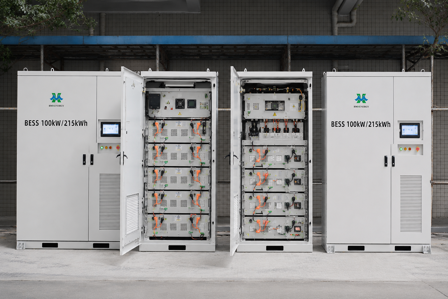 Commercial industrial energy storage project Malaysia, 100kW 215kWh solar battery storage system for factory backup power