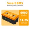 High capacity lifepo4 golf cart battery pack