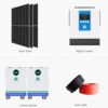 Hybrid inverter home solar energy storage system