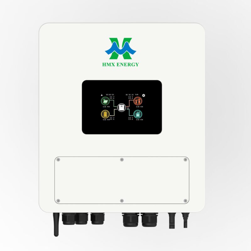 IP65 24V wall‑mount solar hybrid inverter front view for outdoor off‑grid solar system