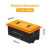 Lightweight lithium battery pack for golf cart