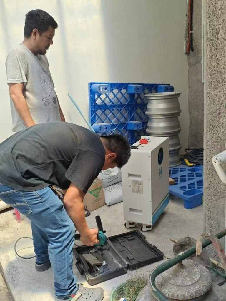 Philippines solar battery storage procurement: Philippines residential solar‑storage project on‑site commissioning, local installer team working for HMX Energy energy storage system