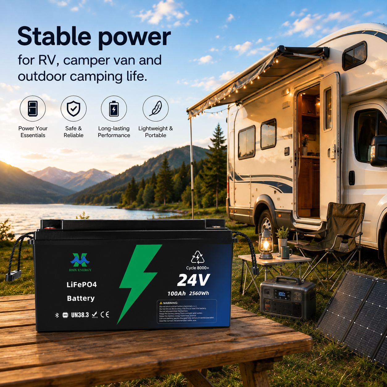 RV and camping battery application