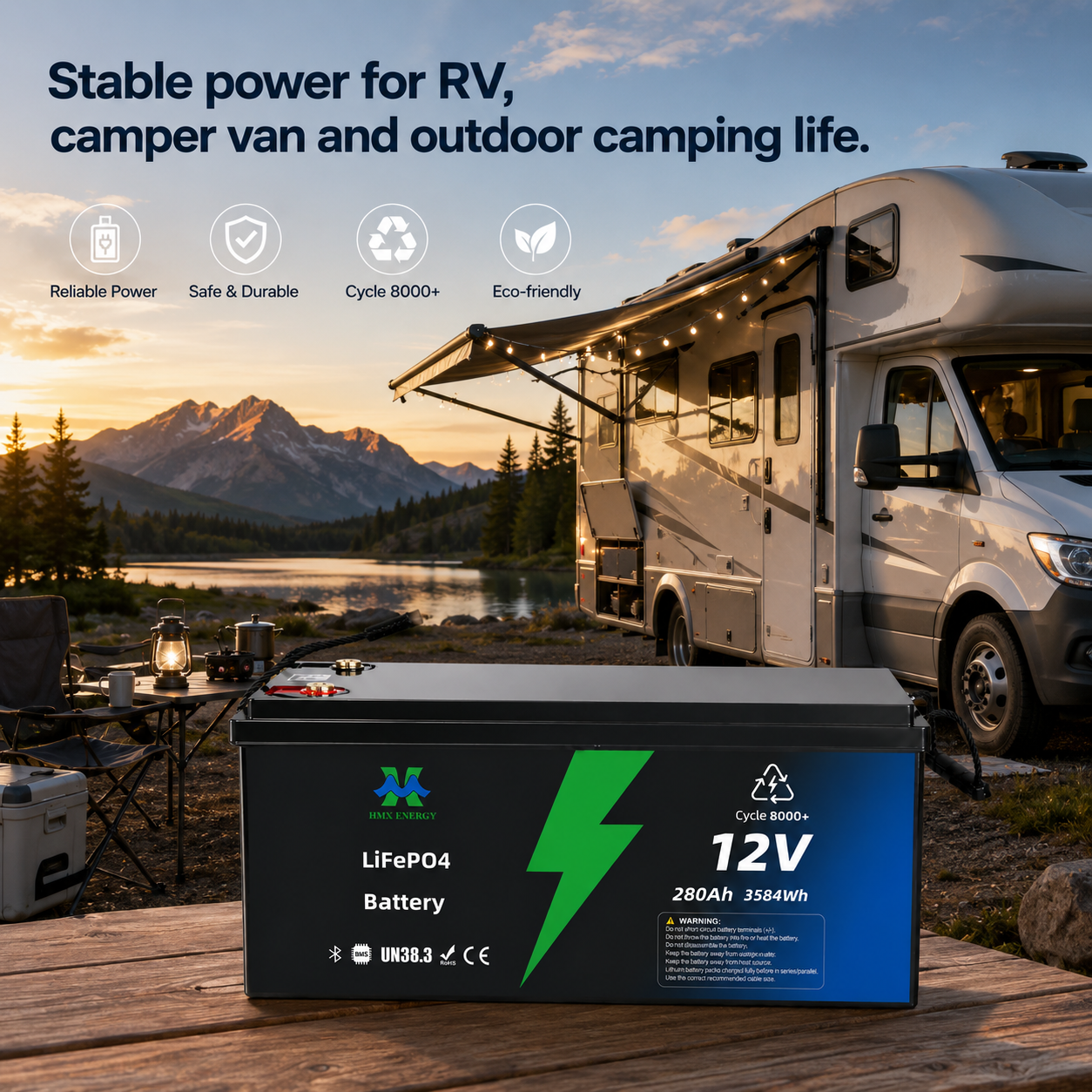 RV and camping battery application