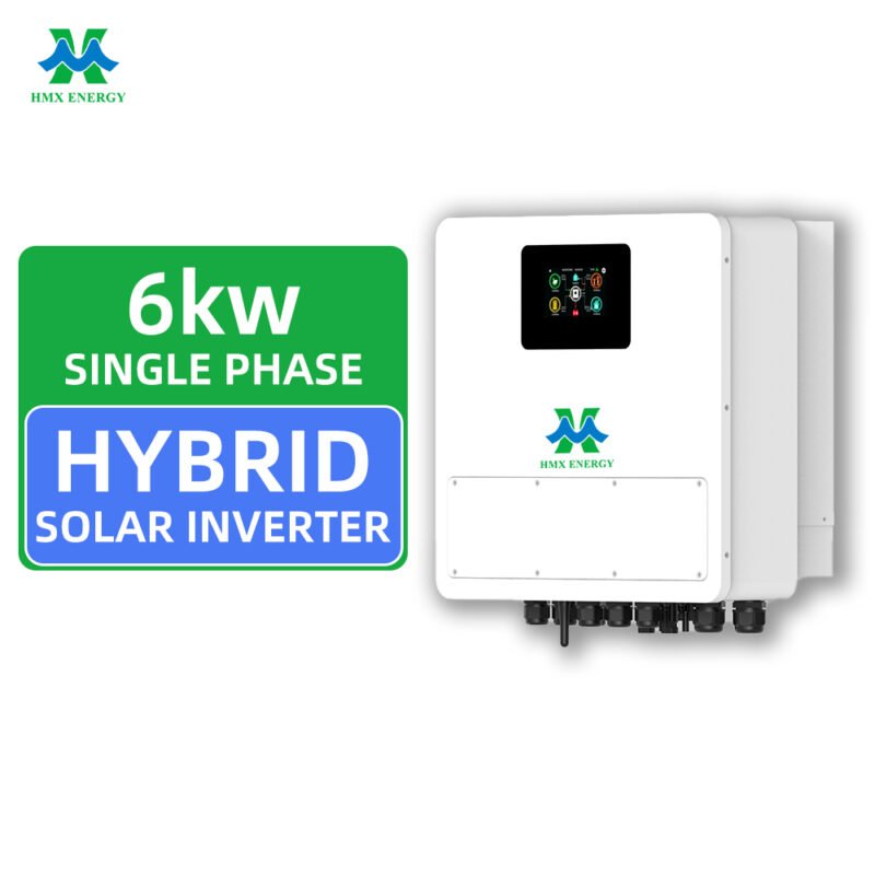 Waterproof terminal port side view of IP65 48V solar hybrid inverter for outdoor use