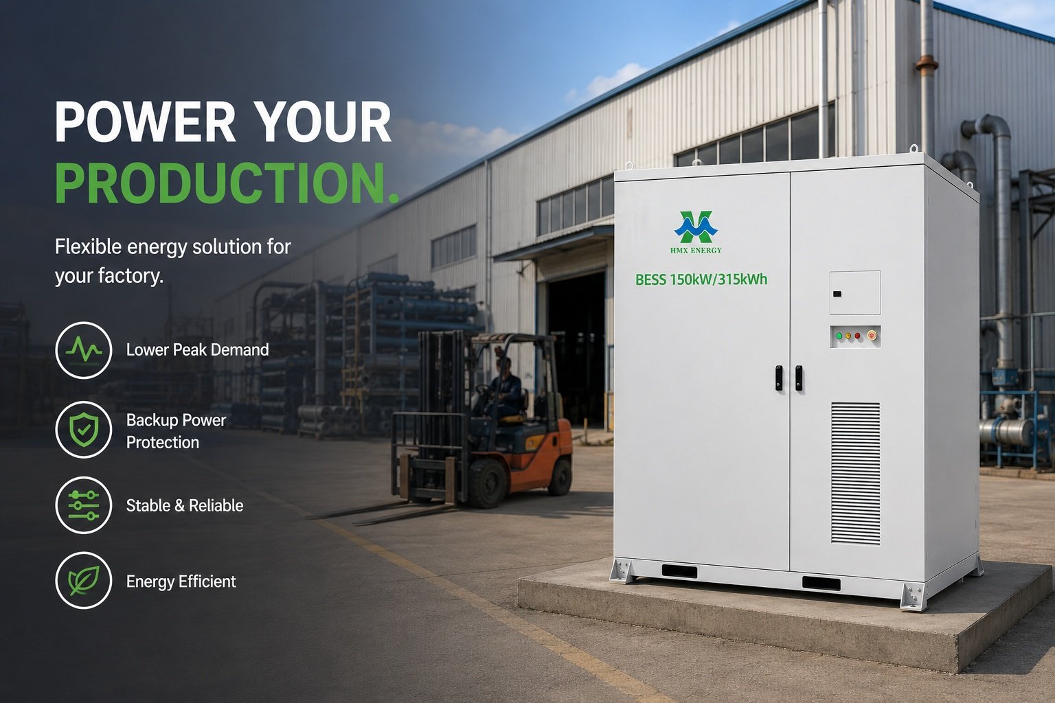 energy storage system for commercial building and shopping mall peak shaving backup power